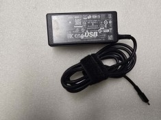 Incarcator laptop HP 15V, 3A, TPN-CA20 USB-C, TYPE-C, 45W - poze reale foto
