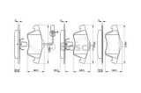 Set placute frana,frana disc VW TRANSPORTER IV caroserie (70XA) (1990 - 2003) BOSCH 0 986 424 537