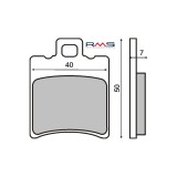MBS Placute frana Minarelli/Piaggio/Honda/Peugeot etc. MCB674, Cod Produs: 225100190RM