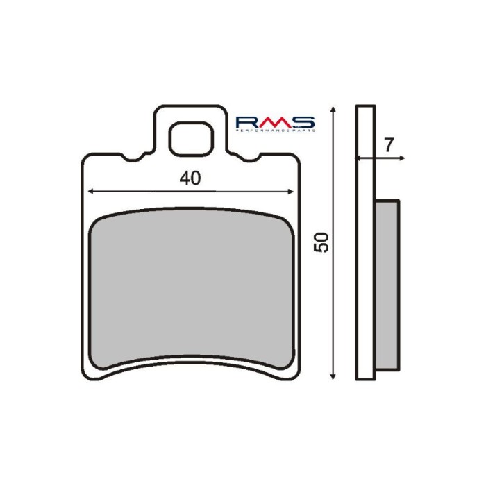 MBS Placute frana Minarelli/Piaggio/Honda/Peugeot etc. MCB674, Cod Produs: 225100190RM