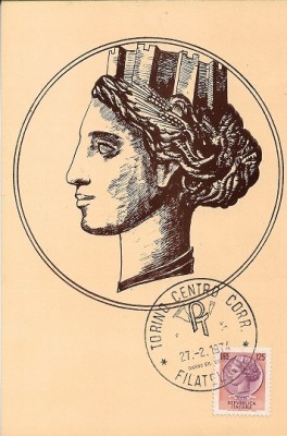 C1795 - Italia 1974 - carte maxima foto