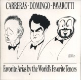 CD Carreras*, Domingo*, Pavarotti* &ndash; Favorite Arias By The World's Favorite Tenors (VG+)