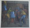 &quot;Joc de copii&quot; tempera pe hartie neagra, Scene gen, Altul