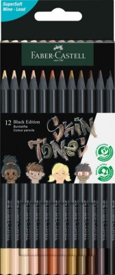 CREIOANE COLORATE 12 CULORI SKIN TONES BLACK EDITION FABER-CASTELL foto