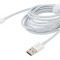 Cablu USB A la USB C 2m alb 66W Quick Charge