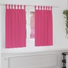 Perdele cu perdele 2 pcs Roz intens Poliester