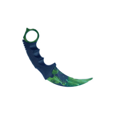 Cutit Karambit pentru antrenament VV-2837 verde fara tais foto