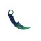 Cutit Karambit pentru antrenament VV-2837 verde fara tais