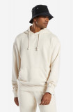 Reebok Classic hanorac de bumbac Nd FT Hoodie bărbați, culoarea bej, cu glugă, uni HS9141-cream