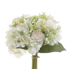 Buchet flori decor White 24 cm