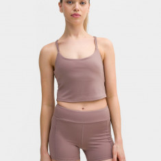 Crop-top de yoga din materiale reciclate pentru femei