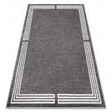 Covor MATEO 8034/644 Modern cadru - structural gri, 200x290 cm