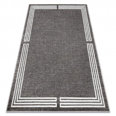 Covor MATEO 8034/644 Modern cadru - structural gri, 80x150 cm foto