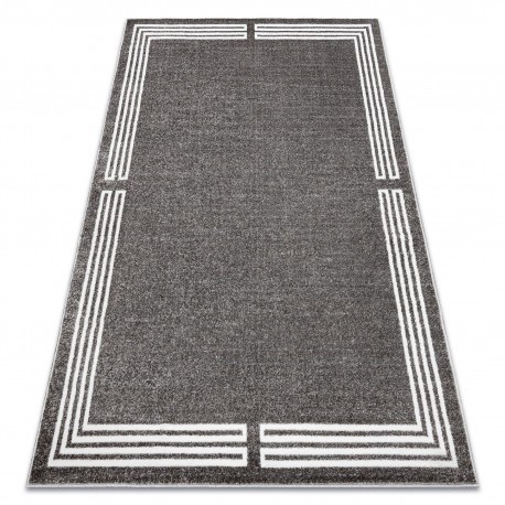 Covor MATEO 8034/644 Modern cadru - structural gri, 80x150 cm