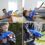 Lansator Jucărie Hasbro, Nerf Sharkfire Elite, Albastru, V&acirc;rstă Recomandată 6+ Ani