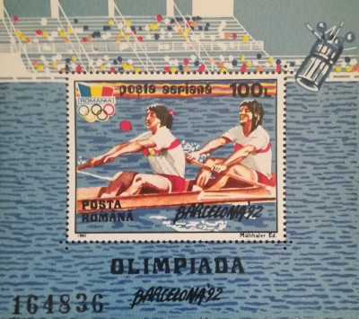 BC210, Romania 1992, colita sport, J.O.Barcelona foto