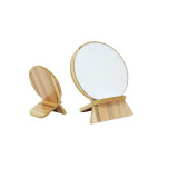 Oglinda cosmetica, suport din lemn, inaltime 18 cm, Idei