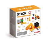 Set de construit vehicule cu magneti Stick-O 32 piese, Clics toys