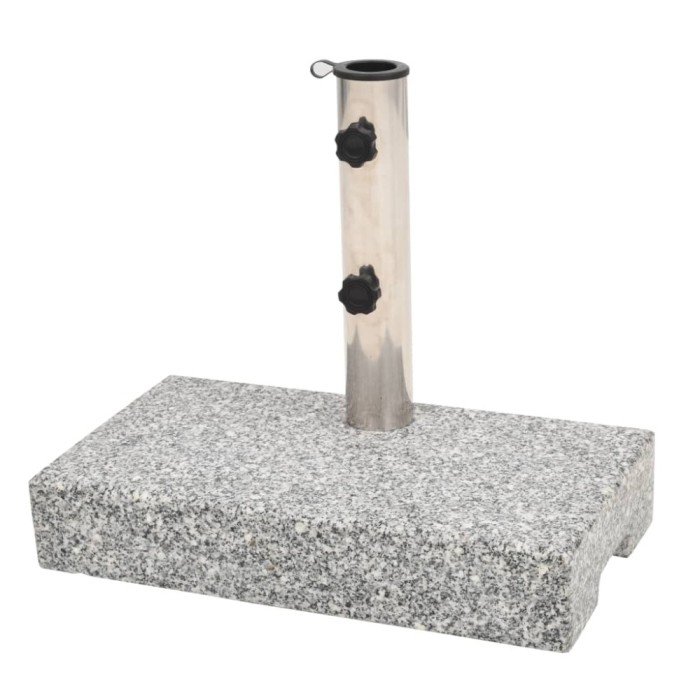 vidaXL Suport umbrelă de soare Granit Dreptunghiular 25 kg 43725