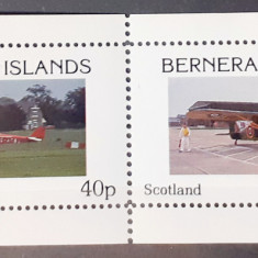 Bernera island 1981 avioane bloc 2v. MNH