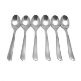 Lingurita cafea Kasemi 1101975, inox, 12 x 2.8 cm, set 6 bucati