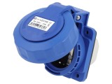 Conector alimentare AC 16A 250VAC, soclu mamă 2P+PE - VZG 16S
