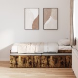 vidaXL Cadru de Pat Afumat 100x200 cm