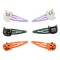 Set Clame Metalice Păr, Multicolor, 6 Bucăți, Model Pisică și Dovleac, Glitter