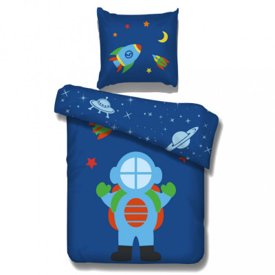 Vipack Set lenjerie de pat Astronaut, 195x85 cm, bumbac GartenMobel Dekor foto