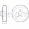 DELPHI BF536 Tambur frana