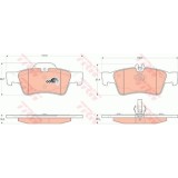 Set placute frana Trw GDB1546, parte montare : Punte spate