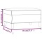 Taburet, crem, 70x55x41 cm, material textil - 7