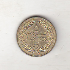 bnk mnd Liban 5 piastres 1972