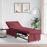 vidaXL Canapea extensibilă Roșu Vin 194 x 50 x 82 cm țesătură 42008585