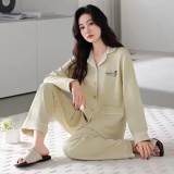 Cumpara ieftin Pijama dama "Warm Love" din doua piese, PJ044, Verde