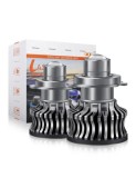 Set 2 leduri H7, Canbus, efect laser, 6500k, 30W, 8000 Lm, 12V-24V