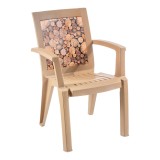 Scaun de gradina, terasa, Decor, plastic, teak