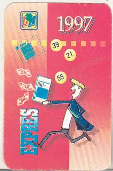bnk cld Calendar de buzunar 1997 - Loteria Nationala - Expres foto