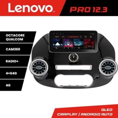 Navigatie Mercedes Vito 2016- format V Klass Lenovo PRO ecran 12.3 4+64 DSP 4G internet DSP Fibra optica CarStore Technology foto