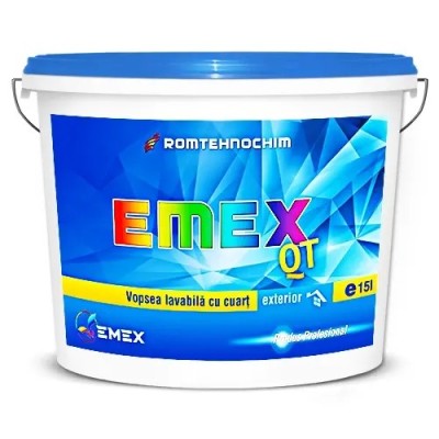 Vopsea Lavabila Cuartz &amp;ldquo;Emex QT&amp;rdquo; - Galben Pastel - Bid. 15 L foto