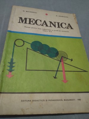 MECANICA D,BOIANGIU CLASA X 1980 foto