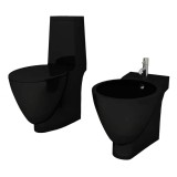 Cumpara ieftin Set Toaleta si Bideu Ceramica Negru