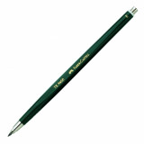 Creion Mecanic Faber &ndash; Castell TK 9400, 2 mm Mina, Duritate Mina B, Corp Verde, Creion Mecanic Colorat, Rechizite Scolare, Instrumente de Scris, Creio