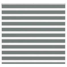 Jaluzea tip zebra gri &amp;icirc;nchis lățime țesătură 160,9 cm poliester foto