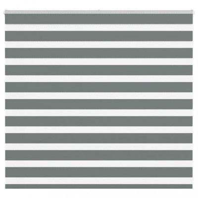 Jaluzea tip zebra gri &amp;icirc;nchis lățime țesătură 155,9 cm poliester foto