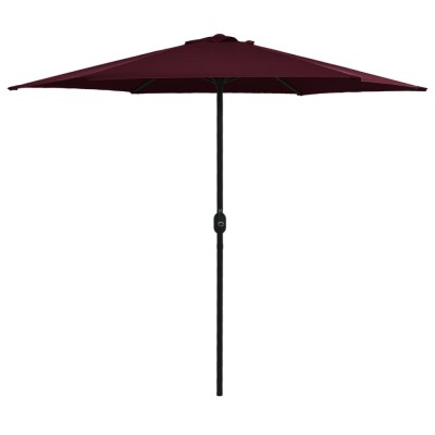 vidaXL Umbrelă soare de grădină st&amp;acirc;lp aluminiu roșu bordo 270x246 cm 47348 foto