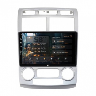 Navigatie Kia Sportage (2005-2010) M AC 8GB RAM Android 13 Octacore Slot Sim 4G DSP GPS Wi-FI Carplay Android Auto USB Bluetooth Waze Touchscreen 9 In foto