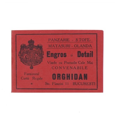 Societatea Orghidan, carnet cu foi cerate foto