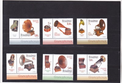 ROMANIA 2019, Colecții rom&amp;acirc;nești GRAMOFOANE,cu tabs, MNH, Lp 2266 foto