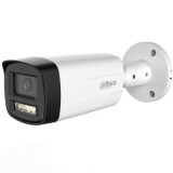 Camera analogica HDCVI exterior Dahua, 5MP, Smart Dual Light IR 80m si lumina calda 80m, lentila 3.6mm, microfon, IP67, 12V DC, HAC-HFW1500TH-IL-A-036